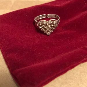 Sterling silver heart ring